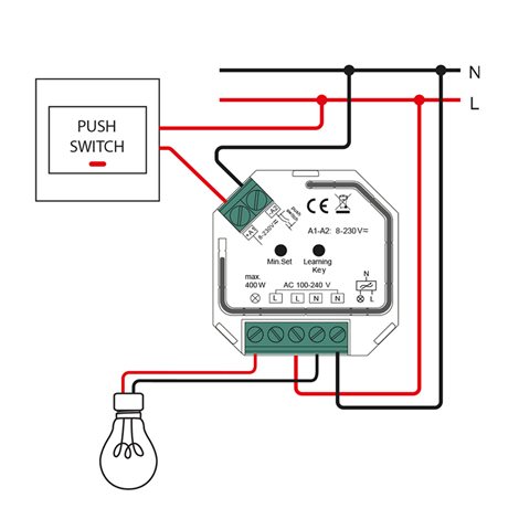 ML-910.301.22.0 RF přijímač do krabičky pro stmívání svítidel, max. 400W/230VAC 3