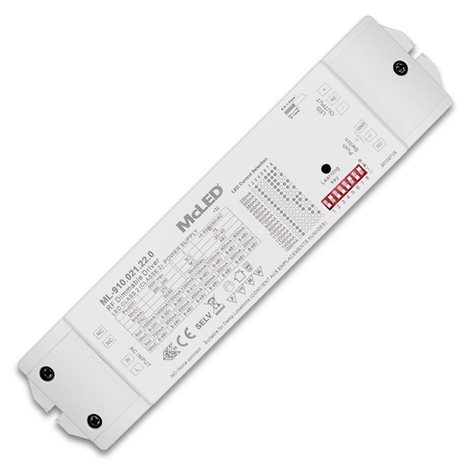 ML-910.021.22.0 RF stmívatelný driver 50W, výstupní napětí DC 8-48V, výstupní proud 250-1500mA 1