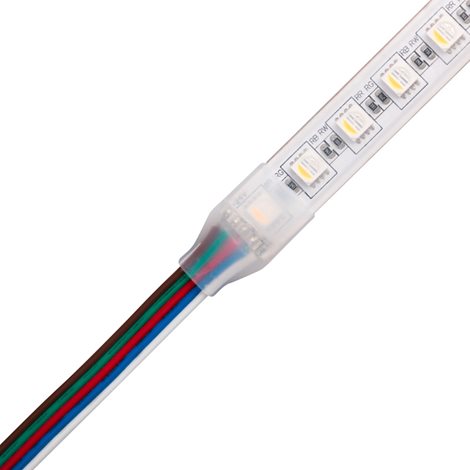 ML-110.036.90.1 Silikonová koncovka - přívod napájení pro pásky IP67 šíře 14mm, otvor 1,8 x 7,6 mm 2