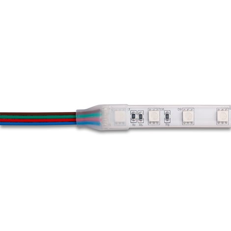 ML-110.035.90.1 Silikonová koncovka - přívod napájení pro pásky IP67 šíře 12mm, otvor 1,8 x 6,3 mm 2