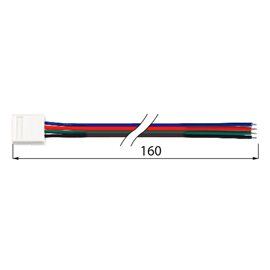 ML-112.003.21.5 Připojovací konektor RGB LED pásků šíře 10 mm, 4 piny