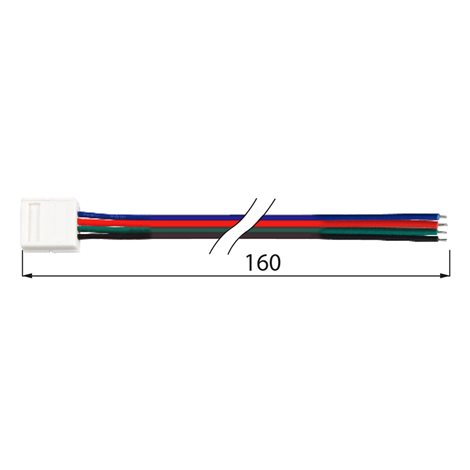 ML-112.003.21.5 Připojovací konektor RGB LED pásků šíře 10 mm, 4 piny