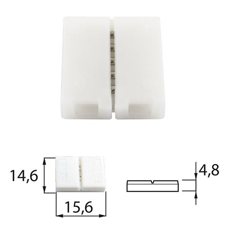 ML-112.001.21.5 Spojka RGB LED pásků šíře 10 mm, 4 piny
