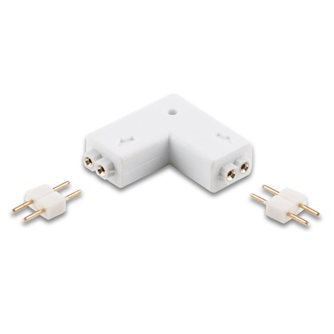 ML-111.022.21.1 Propojovací konektor tvar L pro jednobarevné LED pásky 8 mm 2
