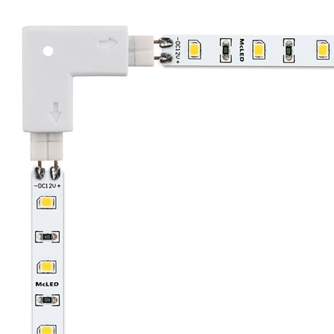 ML-111.022.21.1 Propojovací konektor tvar L pro jednobarevné LED pásky 8 mm 3