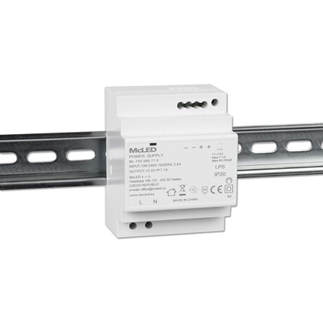 ML-732.080.11.0 Napájecí zdroj 90W, DC12V/7,1A, IP20, na DIN lištu 4