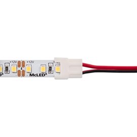 ML-112.004.78.2 Připojovací konektor jednobarevných LED pásků šíře 10 mm, 2 piny, délka 2 m
