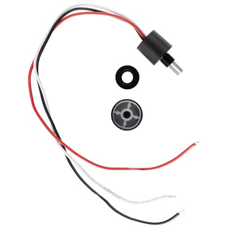 ML-113.006.02.0 Otočný stmívač LED pásku pro montáž do profilu, černá barva, max. 4A, IP65 3