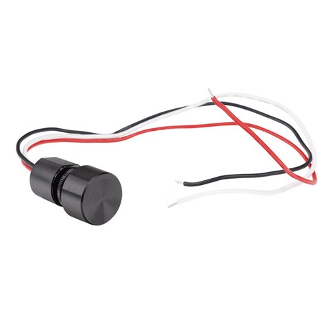 ML-113.006.02.0 Otočný stmívač LED pásku pro montáž do profilu, černá barva, max. 4A, IP65 1