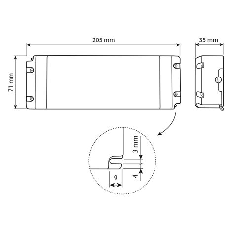 ML-732.075.11.0 Napájecí zdroj 150W, DC12V/12,5A, IP20, plastové provedení se svorkovnicí 2