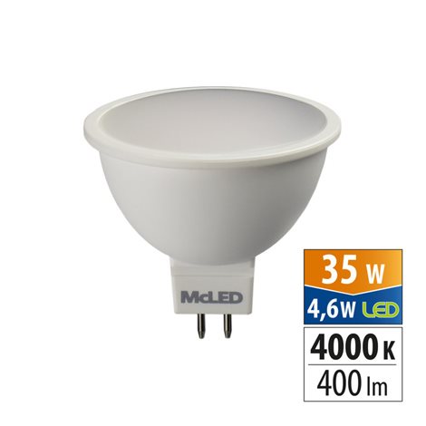 ML-312.159.87.0 LED žárovka GU5.3, 12VAC/DC, 4,6W, 4000K, CRI80, vyz. úhel 100°, ? use 360° 400lm 2
