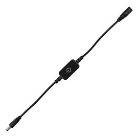 ML-113.007.02.0 Dotykový stmívač s power konektory, černá barva, max. 6A