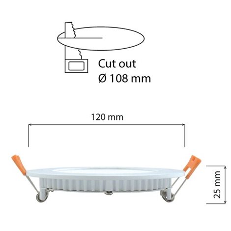 ML-412.010.33.0 LED podhledové svítidlo Toro R9, 9W, 2700K, bílá barva svítidla 9