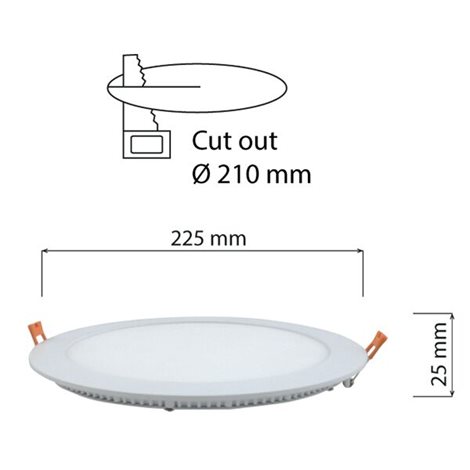 ML-412.017.33.0 LED podhledové svítidlo Toro R21, 21W, 4000K, bílá barva svítidla 9