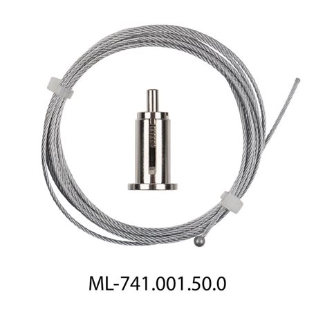 ML-741.001.50.0 Plynule nastavitelný závěs 2m pro profil ZX 1