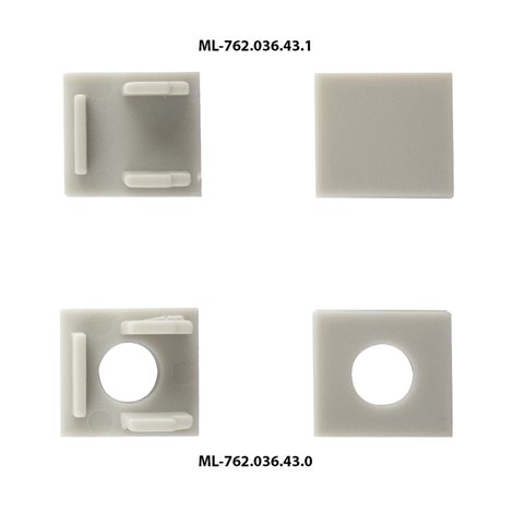 ML-761.036.43.1 Vestavný hliníkový profil AG pro sádrokarton, 53x14mm, vč. mléčného difuzoru, 1m 3