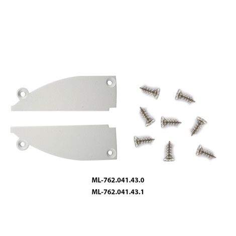 ML-761.041.43.2 Vestavný hliníkový profil AN pro sádrokarton, 19x96mm, bílá, vč. mléčn. difuzoru, 2m 2