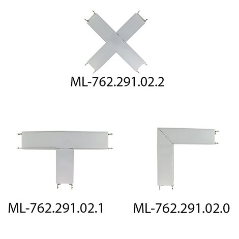 ML-761.091.02.2 Závěsný hliníkový profil ZT, 55x70 mm, včetně matného difuzoru, 2 m 3