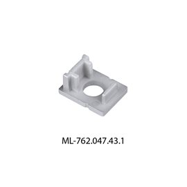 ML-762.047.43.1 Koncovka s otvorem pro PK, stříbrná barva, 1ks