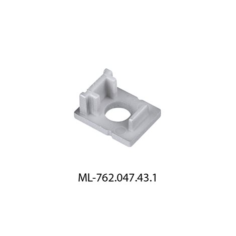 ML-762.047.43.1 Koncovka s otvorem pro PK, stříbrná barva, 1ks