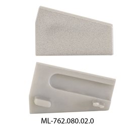 ML-762.080.02.0 Koncovka pro SD levá, stříbrná barva, 1 ks