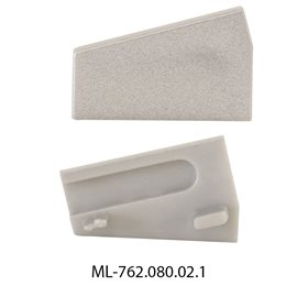 ML-762.080.02.1 Koncovka pro SD pravá, stříbrná barva, 1 ks