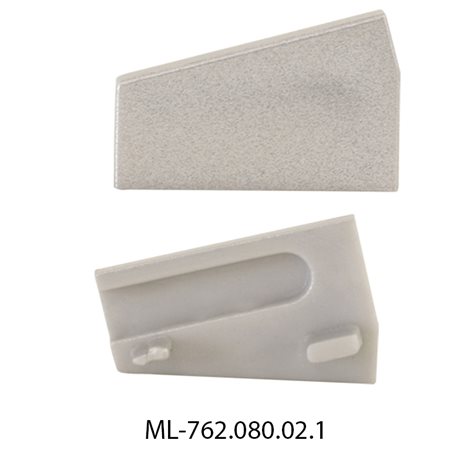 ML-762.080.02.1 Koncovka pro SD pravá, stříbrná barva, 1 ks