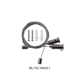 ML-762.189.02.1 Sada k zavěšení profilu PN, délka 1,5 m, 2x lanko s příslušenstvím