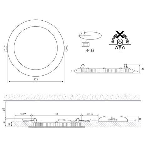 ML-412.013.33.0 LED podhledové svítidlo Toro R15, 15W, 2700K, bílá barva svítidla 10
