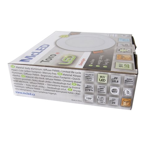 ML-412.010.33.0 LED podhledové svítidlo Toro R9, 9W, 2700K, bílá barva svítidla 11
