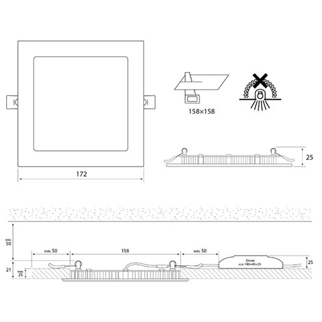 ML-412.004.33.0 LED podhledové svítidlo Toro S15, 15W, 2700K, bílá barva svítidla 10