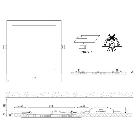 ML-412.008.33.0 LED podhledové svítidlo Toro S21, 21W, 4000K, bílá barva svítidla 10