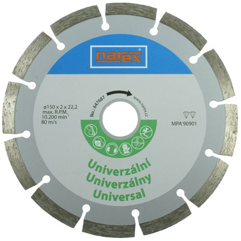 Dia 150 Universal - Diamantový řezný kotouč - universal sintrovaný