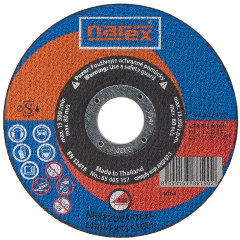 SET RK o 115×1×22.2 A 60R-BFB INOX 41 - Řezný kotouč 2v1 pro řezání běžné a ušlechtilé oce 1