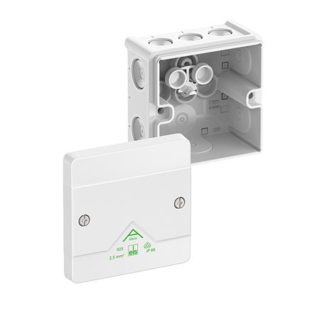 Abox 025-L/W NEW Krabice na om. prázdná IP66 bílá 87x87x52mm 2