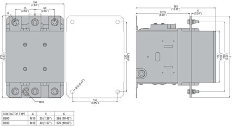 11B63000220 3P stykač B630.00 220/240V 3