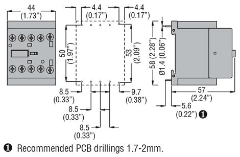 11BGP0910A230 3P MINIstykač 1V 9A AC3 zadní pájecí svorky 5