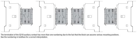 11G218 blok pomocných kontaktů G218 4