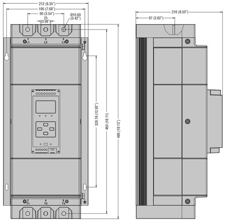 ADXL0250600 Softstartér 250A, 132kW/400V, by-pass stykač, nadproudová ochrana motoru 5