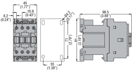 BF09T4D024 4P stykač Z 25A AC1 24VDC 5