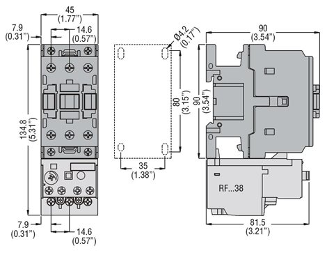BF3800A230 stykač 3P 38A AC3 230VAC 6