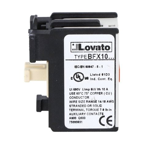 BFX1011 1Z+1V blok pomocných kontaktů čelní montáž 4