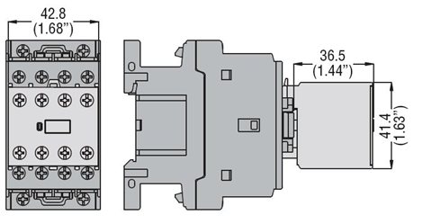 BFX1022 blok pomocných kontaktů2Z+2V čelní montáž 5