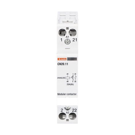 CN2011024 Instalační stykač 20A 1Z+1V 24V AC/DC 2