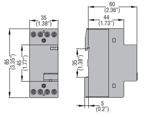 CN3201220 Instalační stykač 32A 3Z+1V 220/230V AC 5