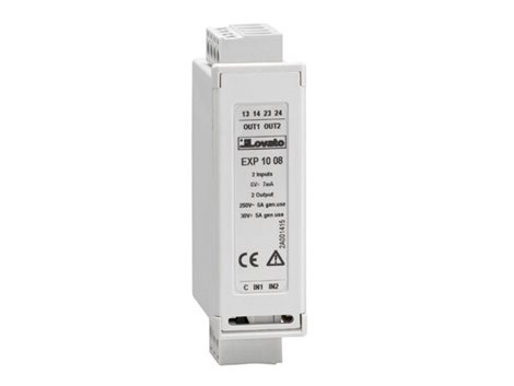 EXP1008 2 digitální vstupy + 2 reléové výstupy 5A 250VAC