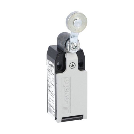 KME2S11 Koncový spínač, kovové tělo, Kovová kladka, prům. 19x5mm, 1Z+1V mžikové 1