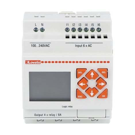 LRD10RA240 programovatelné logické relé 6I/4O 240VAC 2