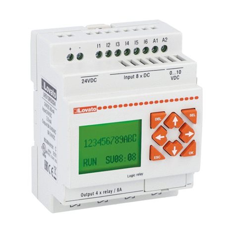 LRD12RD024 programovatelné logické relé 8I/4O 24VDC 1