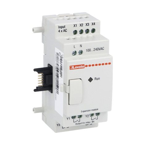 LRE08RA240 rozšiřující a komunikační modul pro programovatelné logické relé 4I/4O 240VAC 1